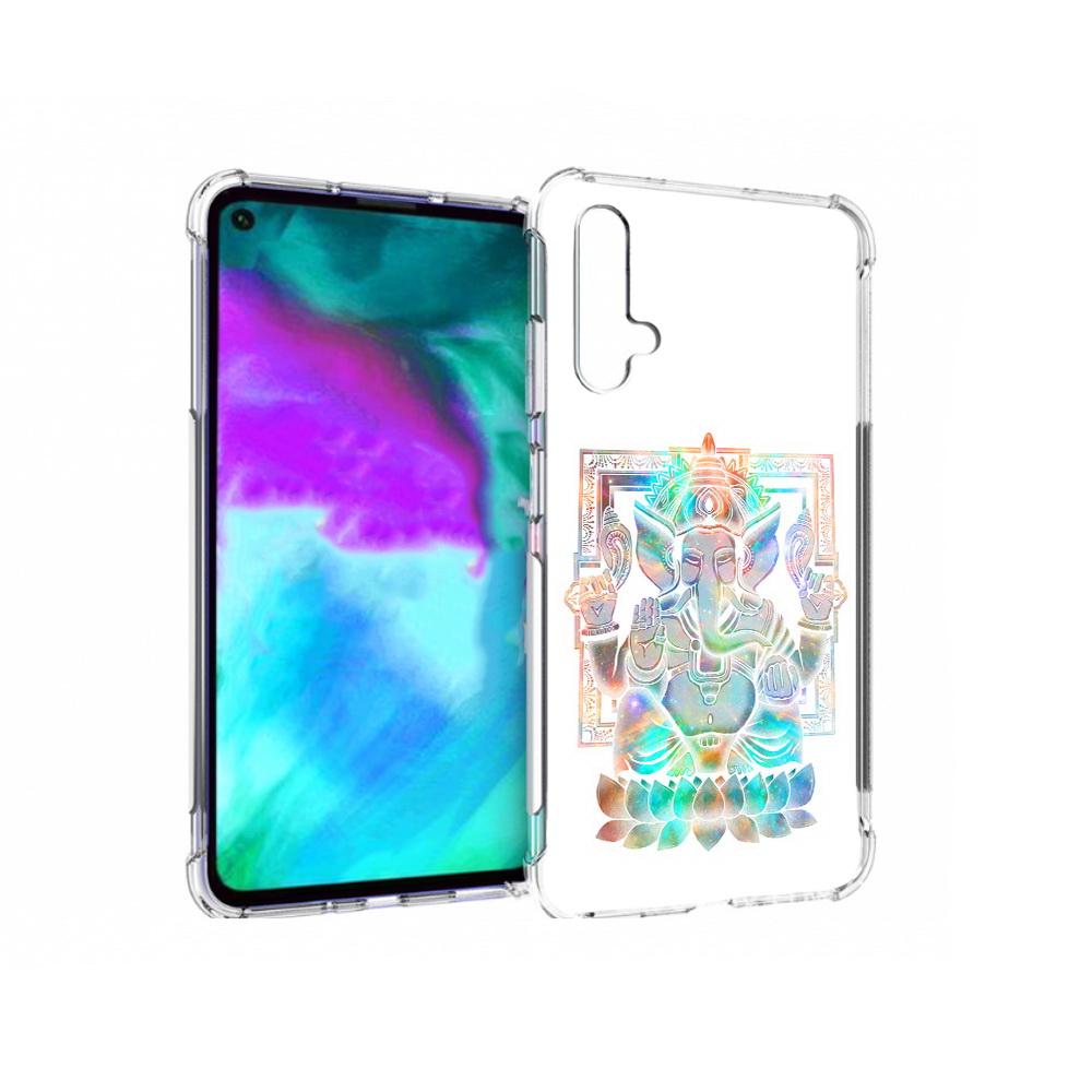 

Чехол бампер MyPads умный слон для Huawei nova 5T противоударный, Прозрачный, Tocco