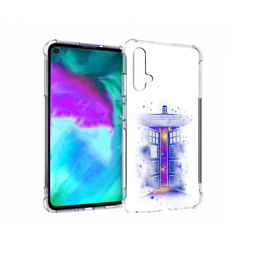 

Чехол бампер MyPads фиолетовый уголок абстракция для Huawei nova, Прозрачный, Tocco