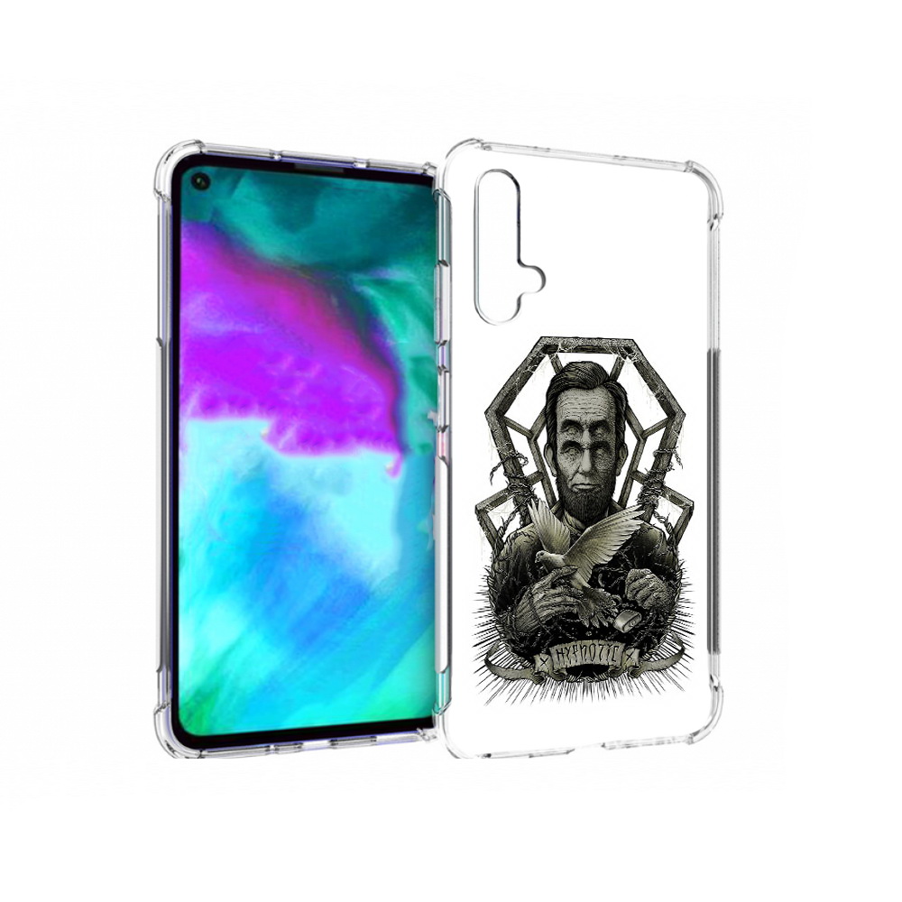 

Чехол бампер MyPads франклин абстракция для Huawei nova 5T проти, Прозрачный, Tocco