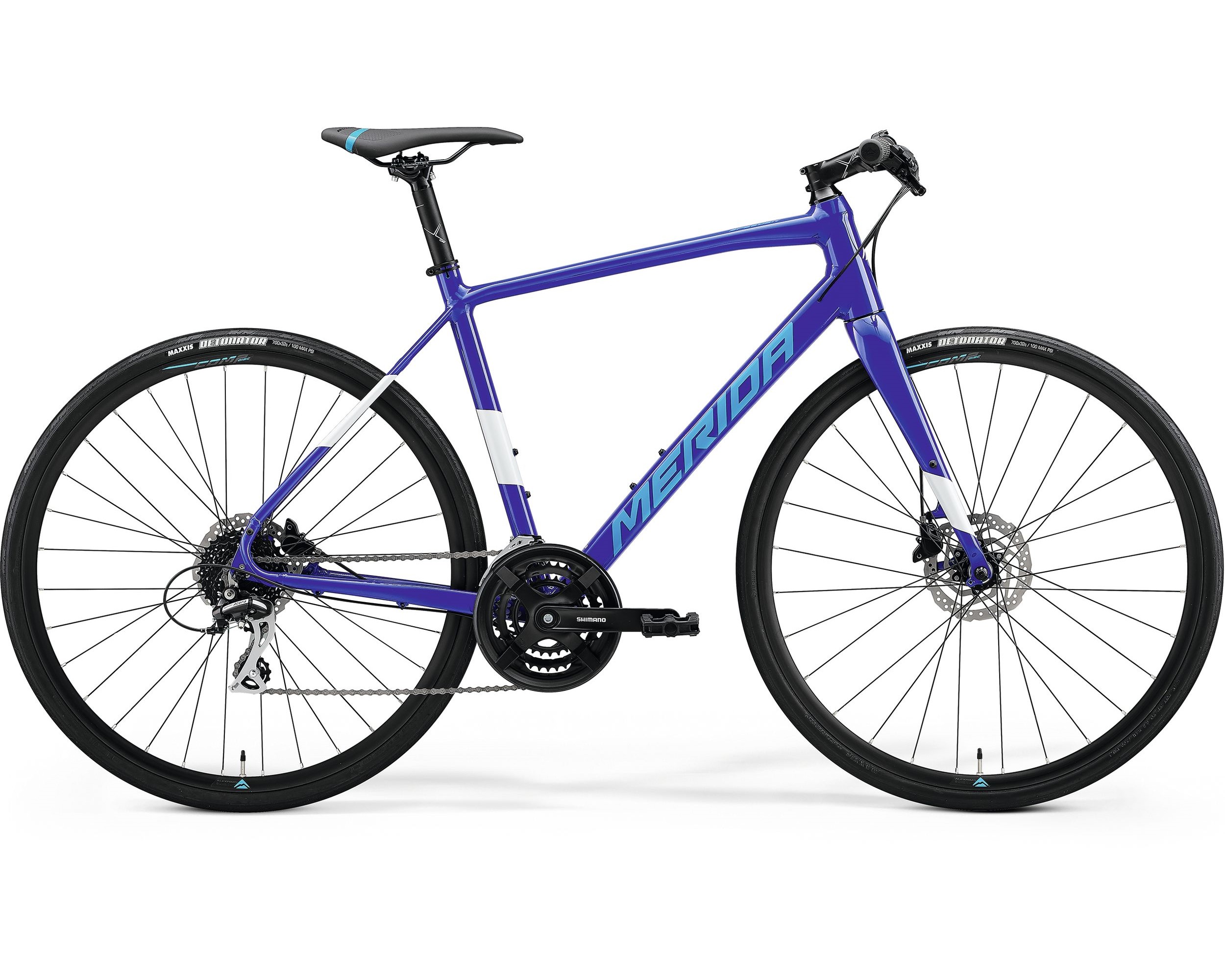 Велосипед Merida Speeder 100 700C, L, 56 см, синий, белый