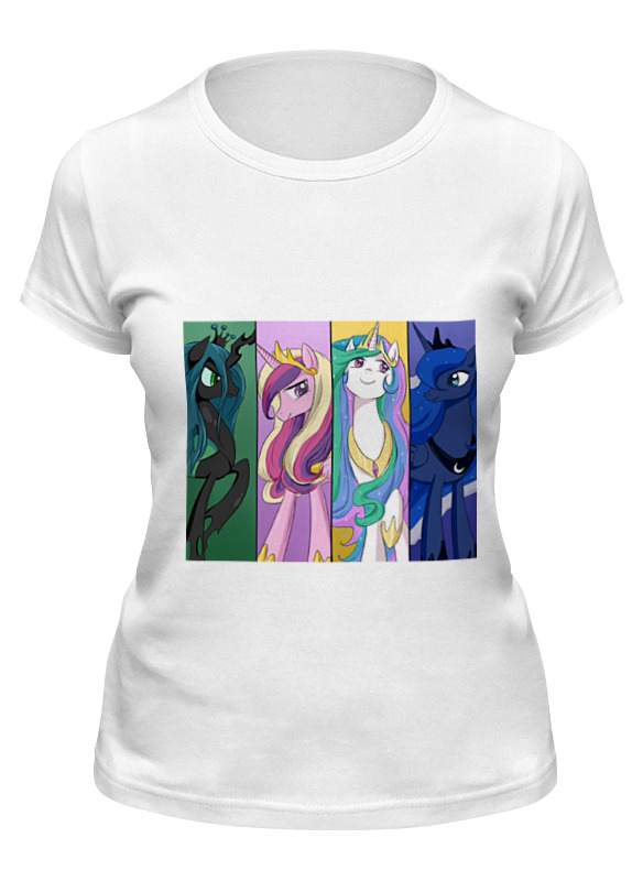 

Футболка женская Printio Alicorns белая M, Alicorns