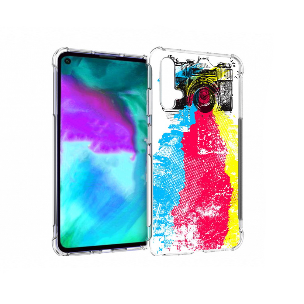 

Чехол бампер MyPads цветной фотоаппарат для Huawei nova 5T проти, Прозрачный, Tocco