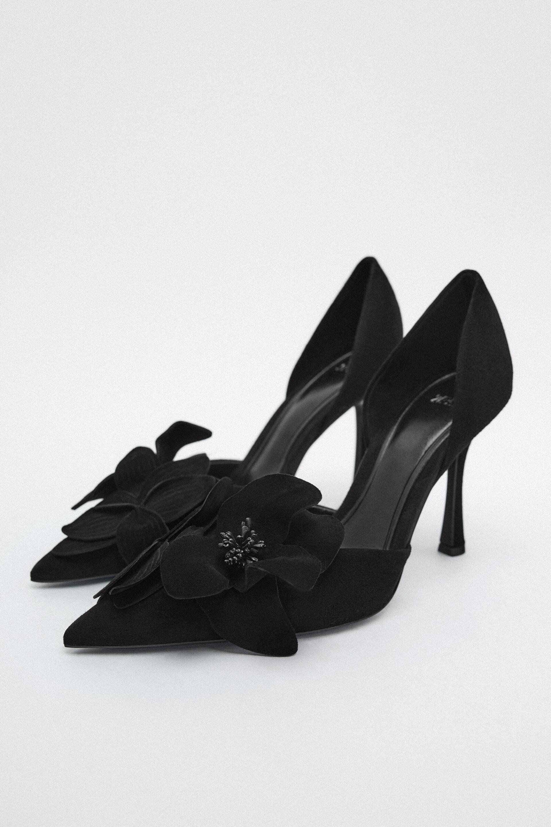 Туфли женские ZARA 11242010 черные 37 EU (доставка из-за рубежа)