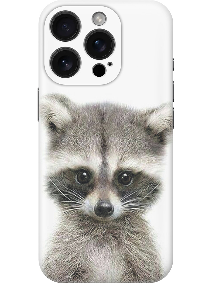 

Силиконовый чехол на Apple iPhone 16 Pro с принтом "Кроха-енот", Прозрачный;бежевый;белый;серый;черный, 785197711