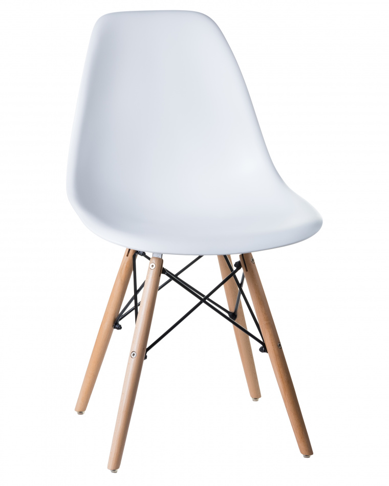 

Стул DOBRIN DSW 1 шт ножки светлый бук, цвет белый W-02, DSW