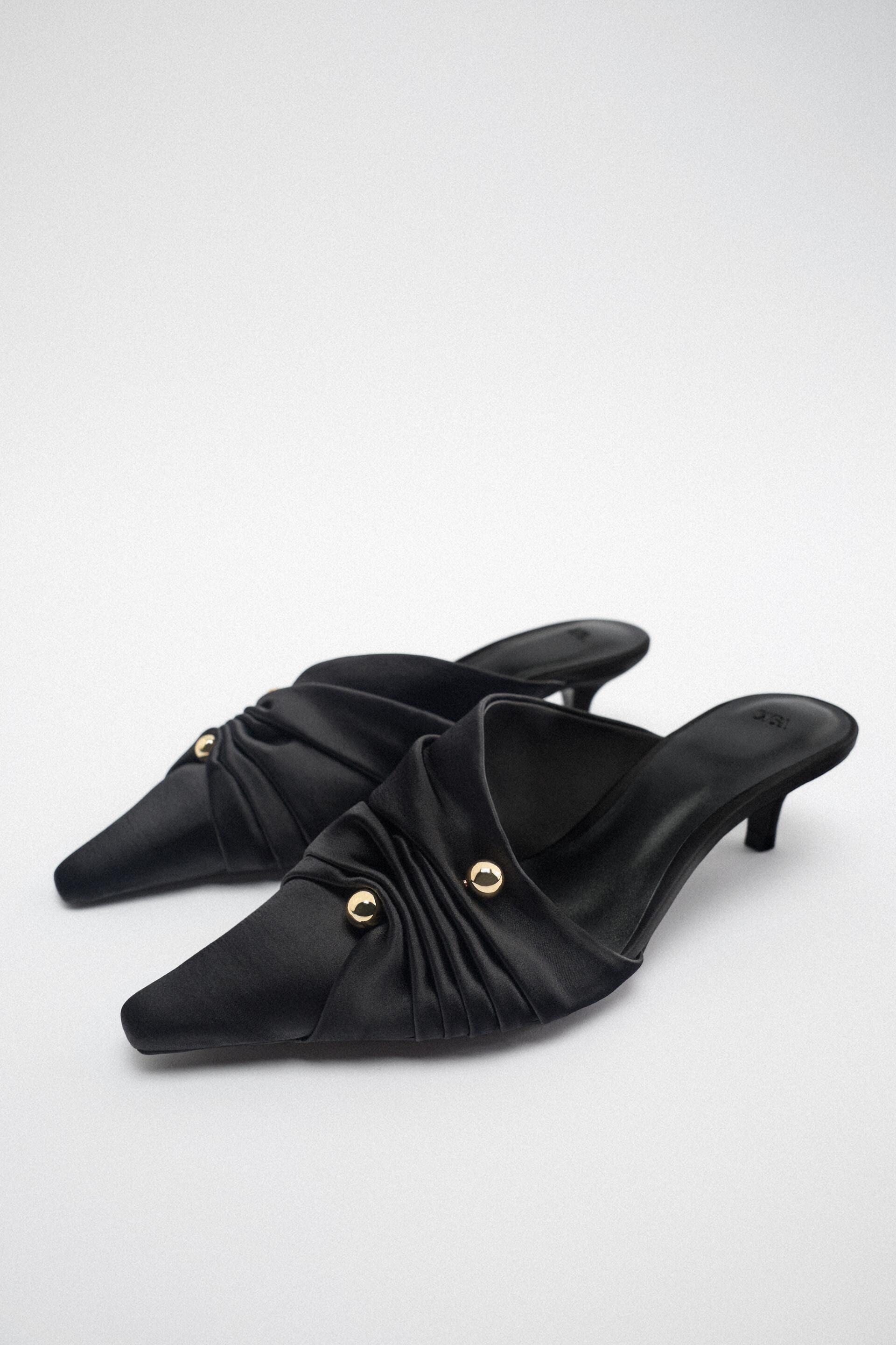 

Мюли женские ZARA 11248010 черные 37 RU (доставка из-за рубежа), 11248010