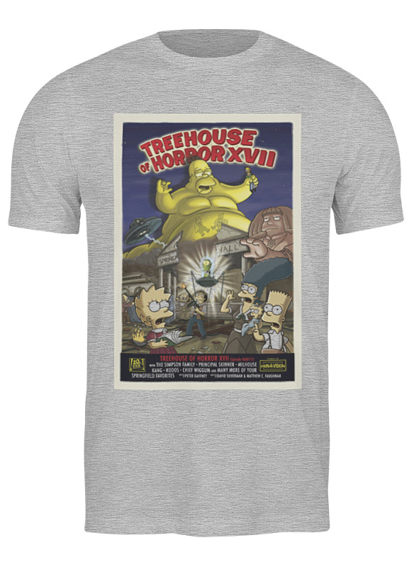 

Футболка мужская Printio Simpsons / симпсоны серая M, Simpsons / симпсоны