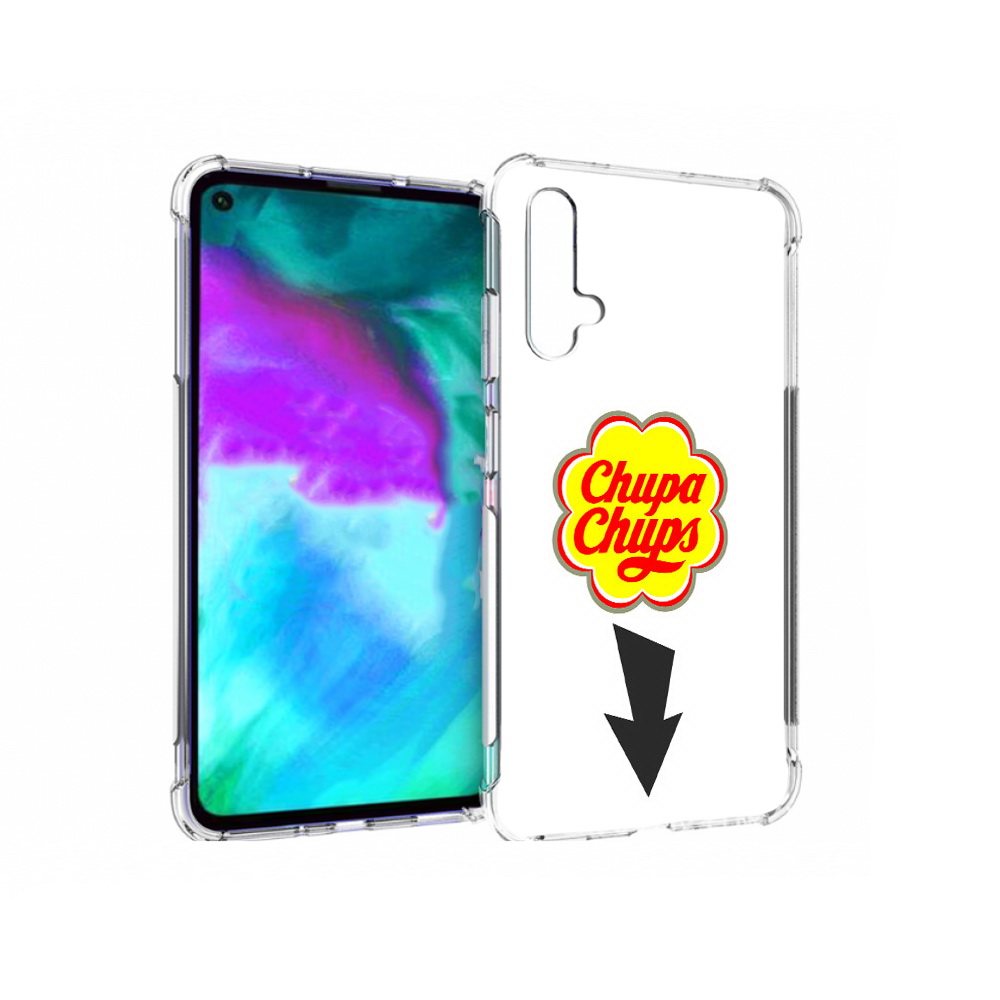 

Чехол бампер MyPads чупа чупс для Huawei nova 5T противоударный, Прозрачный, Tocco