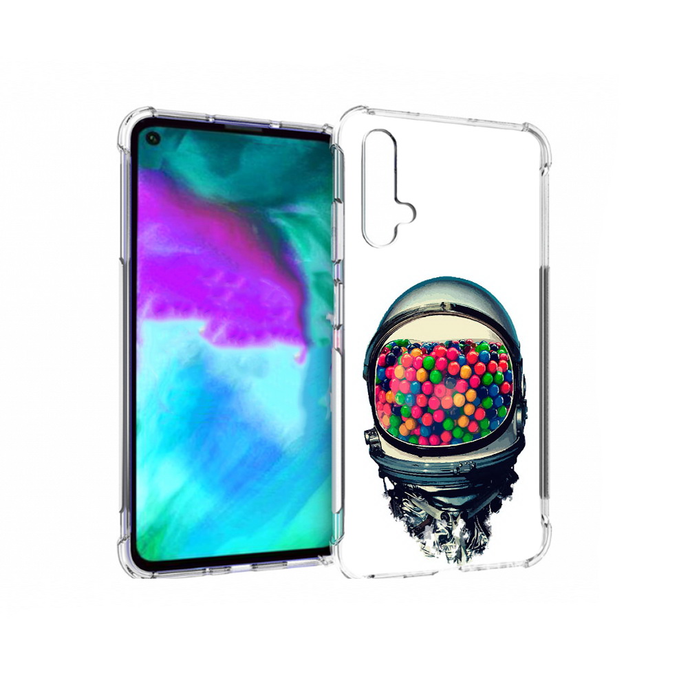 

Чехол бампер MyPads шлем космонавта для Huawei nova 5T противоуд, Прозрачный, Tocco