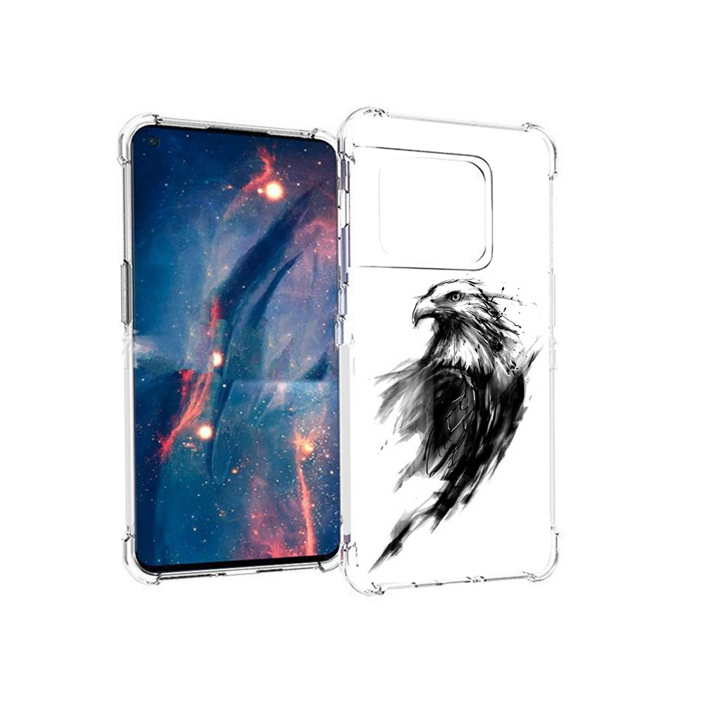 

Чехол MyPads Tocco для OnePlus 10 Pro чб птица (PT224239.133.670), Прозрачный, Tocco