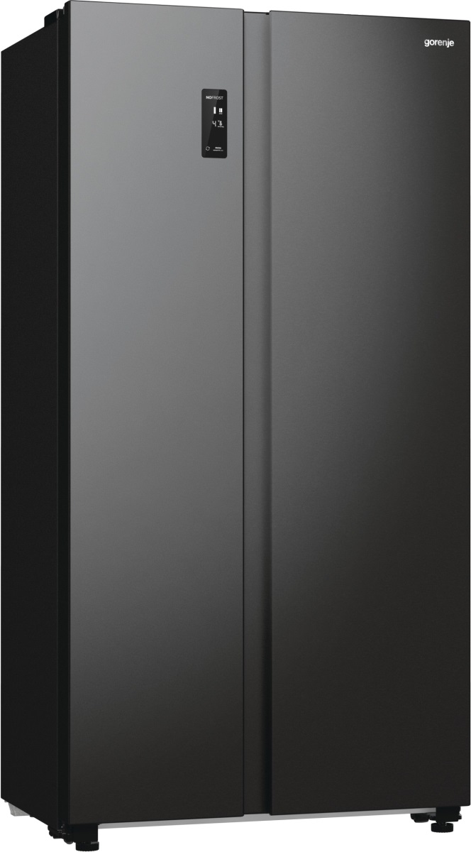 Холодильник Gorenje NRR9185EABXL черный холодильник side by side midea mdrs791mie02