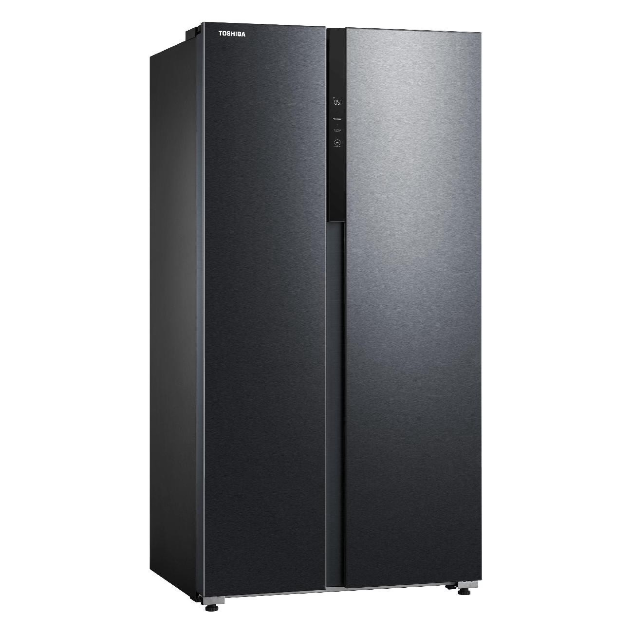Холодильник Toshiba GR-RS780WI-PMJ(05) черный холодильник side by side haier hrf 535dm7ru