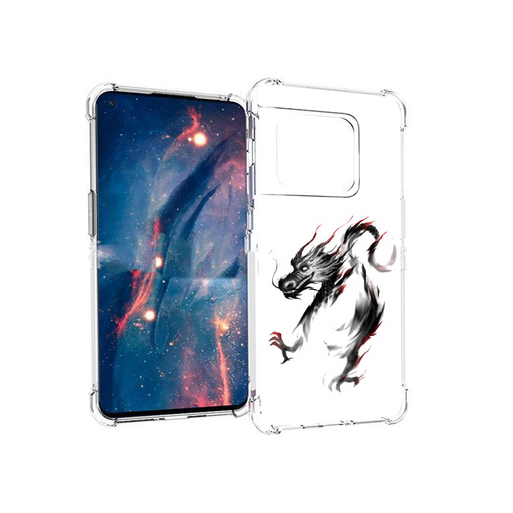 

Чехол MyPads Tocco для OnePlus 10 Pro черный дракон (PT224239.133.690), Прозрачный, Tocco