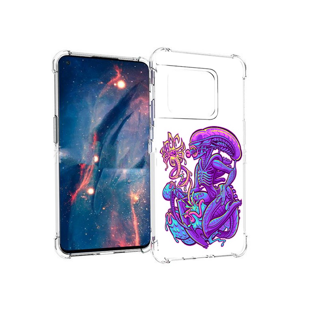 

Чехол MyPads Tocco для OnePlus 10 Pro чужой фиолетовый цвет (PT224239.133.693), Прозрачный, Tocco