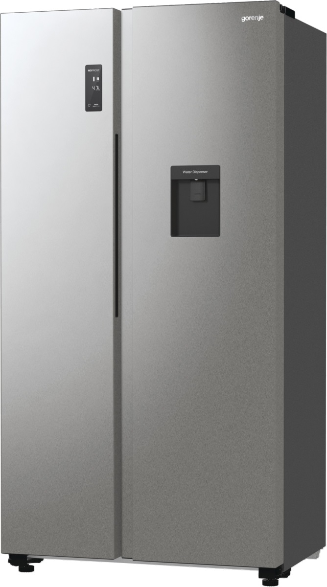 Холодильник Gorenje NRR9185EAXLWD серебристый холодильник автомобильный с функцией подогрева 12в 220в 45 л