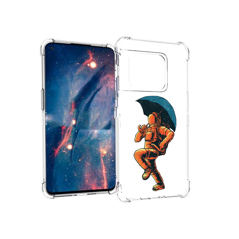 

Чехол MyPads Tocco для OnePlus 10 Pro шагающий космонавт с зонтом (PT224239.133.695), Прозрачный, Tocco