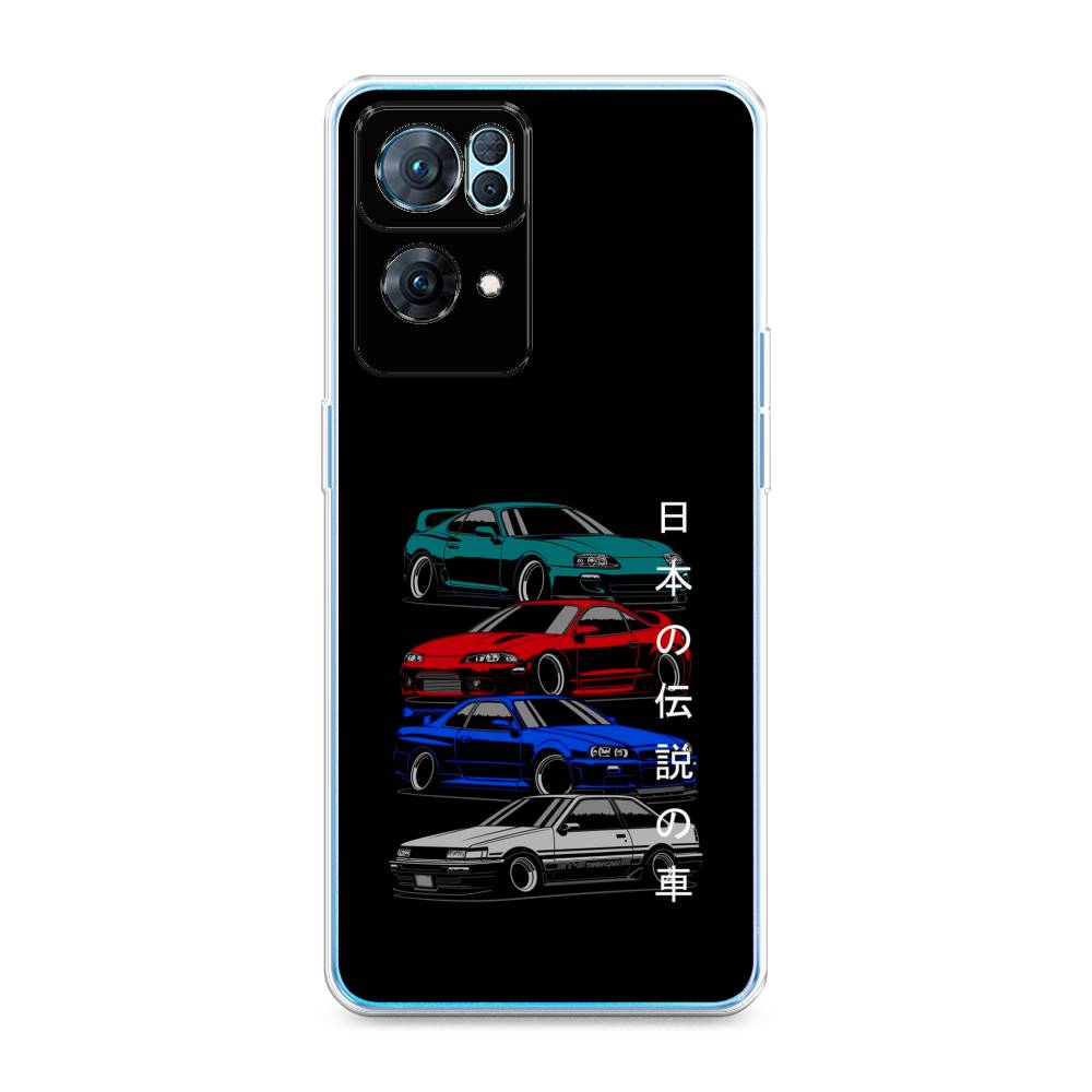 

Чехол Awog на Oppo Reno 7 Pro "JDM Legend cars", Разноцветный, 258250-5