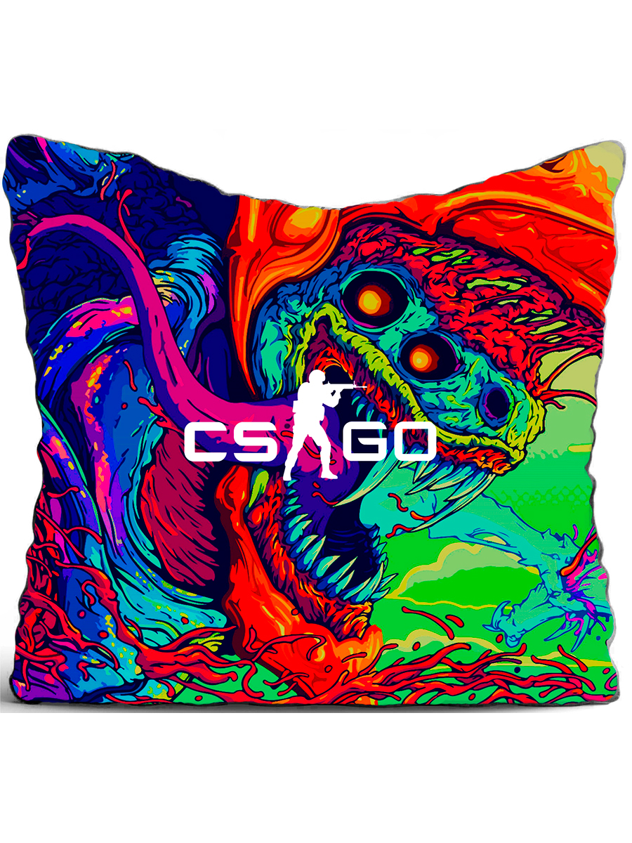 фото Подушка декоративная drabs cs go, hyper beast