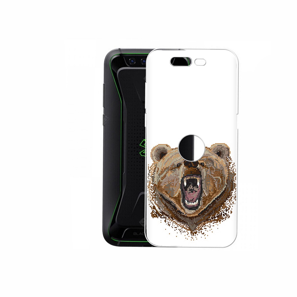 

Чехол MyPads Tocco для Xiaomi Black Shark пиксельный медведь (PT144492.337.539), Прозрачный, Tocco