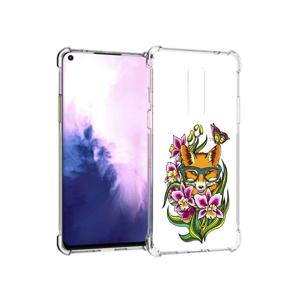 

Чехол MyPads Tocco для OnePlus 8 Лиса в цветах (PT147214.134.108), Прозрачный, Tocco
