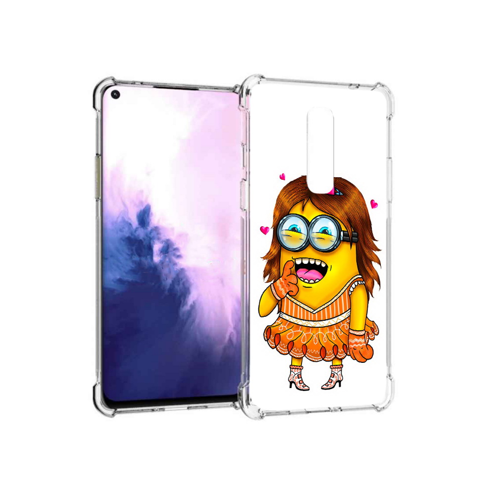 

Чехол MyPads Tocco для OnePlus 8 Миньон девочка (PT147214.134.116), Прозрачный, Tocco