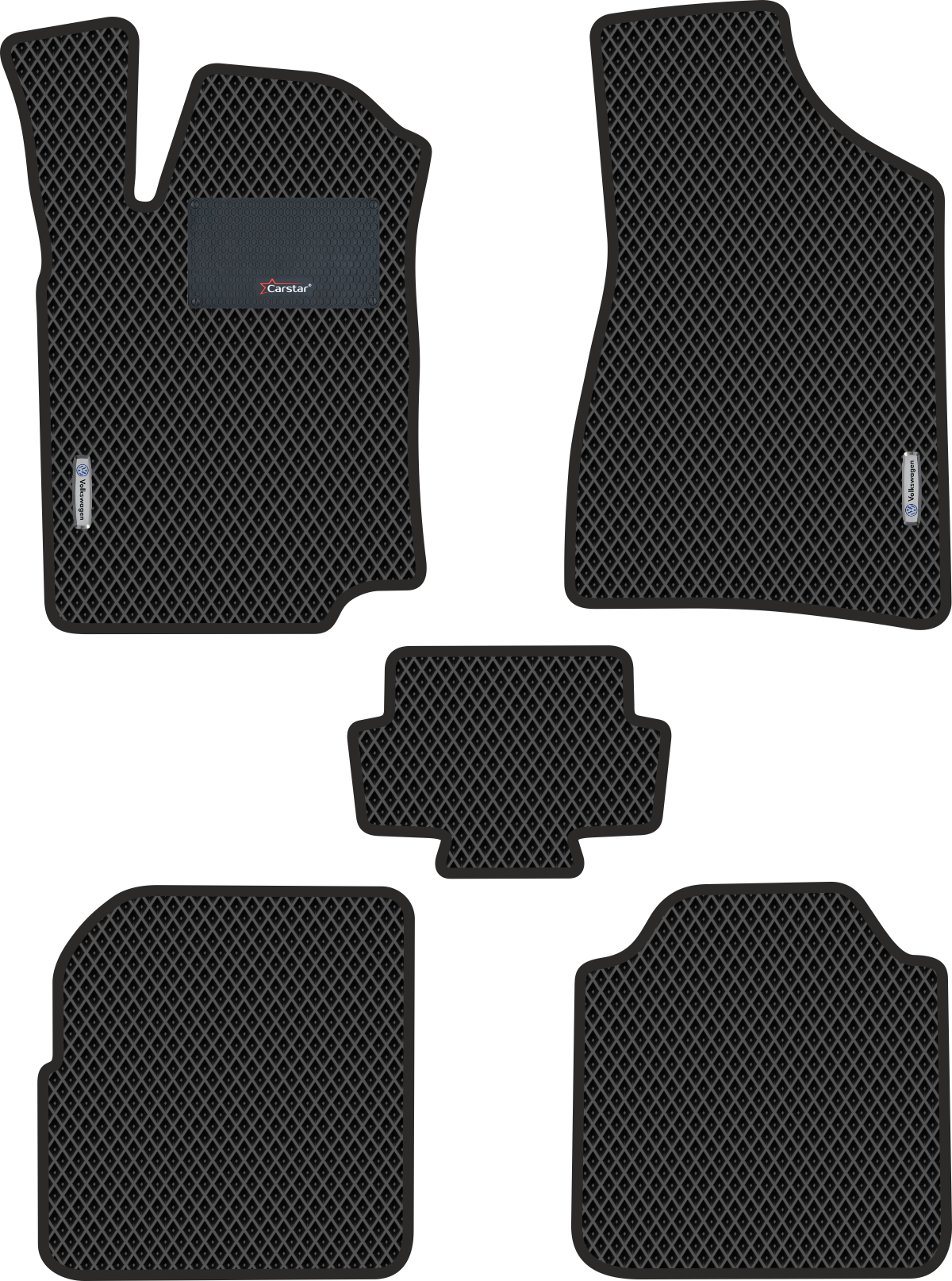 

Коврики Kupi-Kovrik EVA для Volkswagen Passat B4 (1993-1996), чёрный,подпятник,2 эмблемы