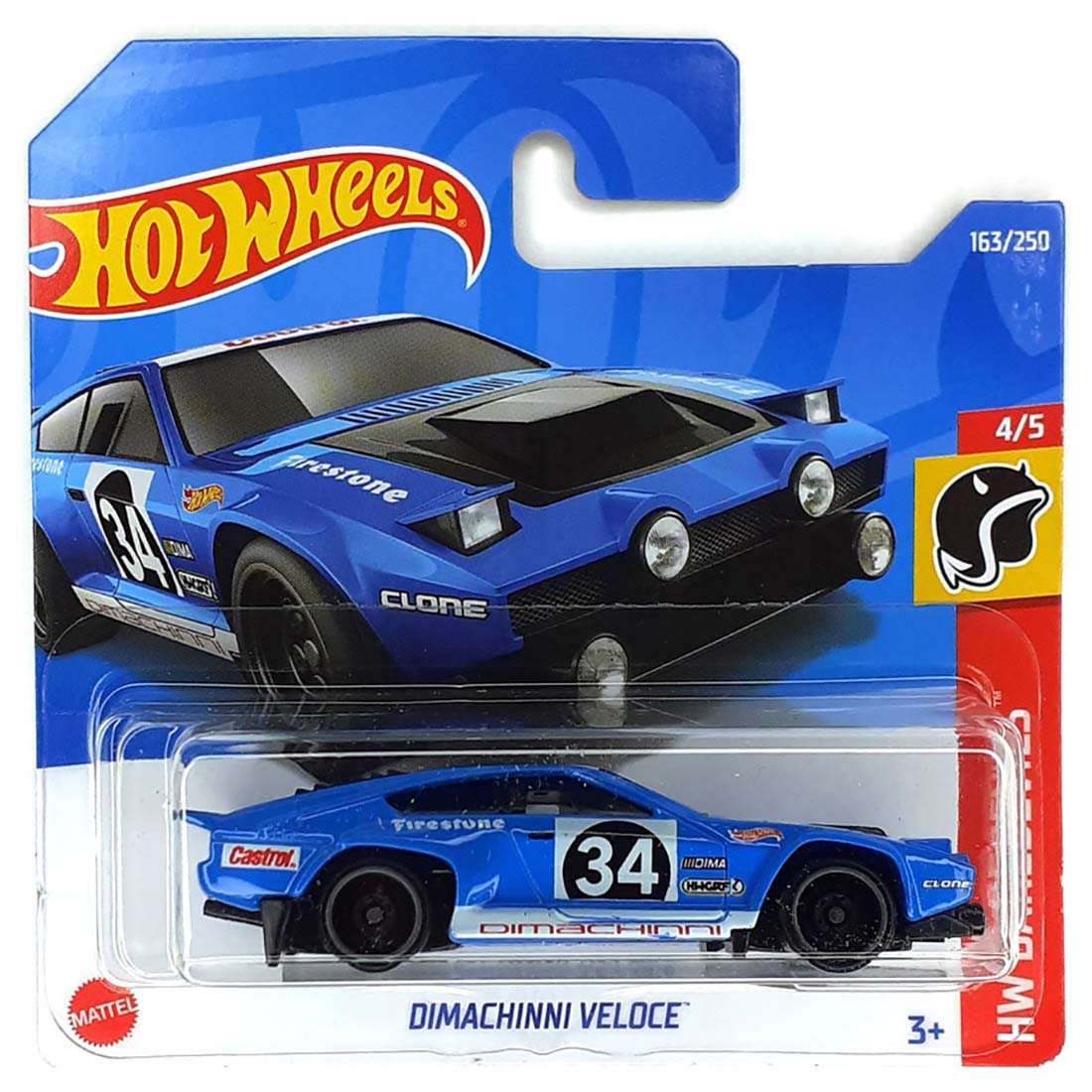 

Базовая машинка Hot Wheels DIMACHINNI VELOCE, синяя, 5785/HCT34