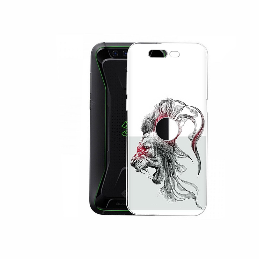 

Чехол MyPads Tocco для Xiaomi Black Shark разъяренный лев (PT144492.337.576), Прозрачный, Tocco