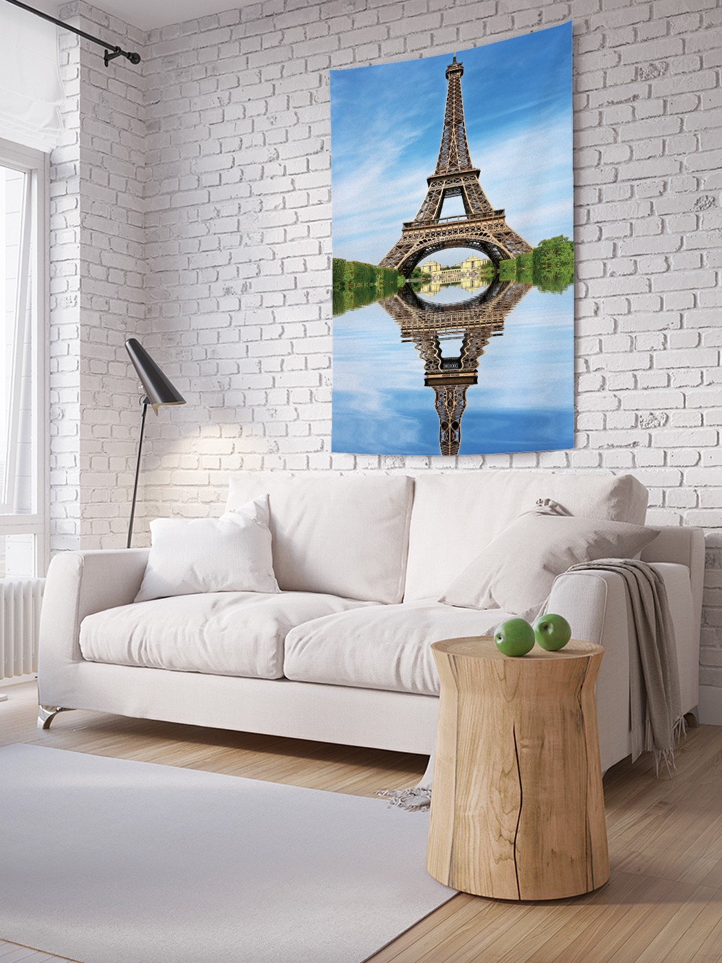 

Вертикальное фотопанно на стену JoyArty Голубое небо над парижем 150x200 см, Голубое небо над парижем