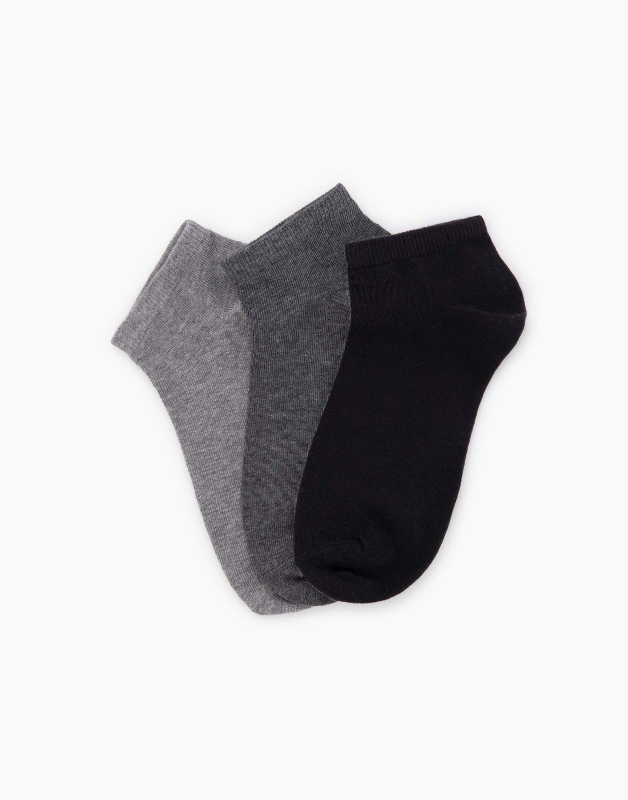 Комплект носков мужских 3 пары Gloria Jeans BHS004601 серый меланж/разноцветный 25/0