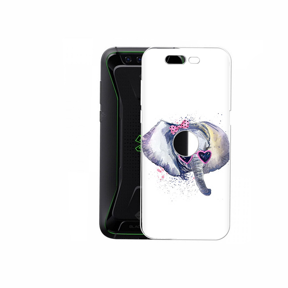 

Чехол MyPads Tocco для Xiaomi Black Shark слоник в очках (PT144492.337.608), Прозрачный, Tocco
