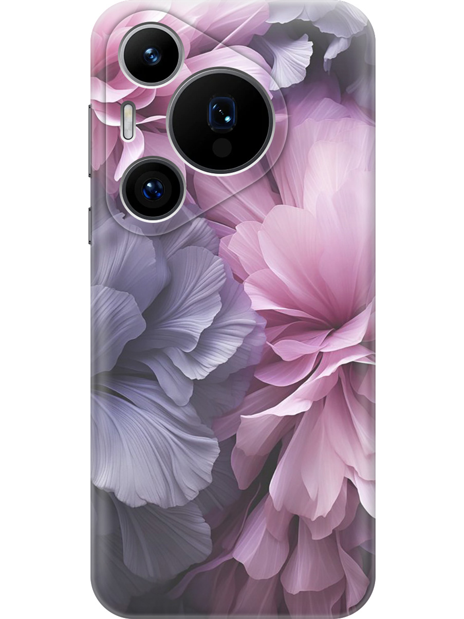 

Силиконовый чехол на Huawei Pura 70 Pro / 70 Pro+ с принтом "Розово-фиолетовые цветы", Прозрачный;розовый;фиолетовый, 782625221