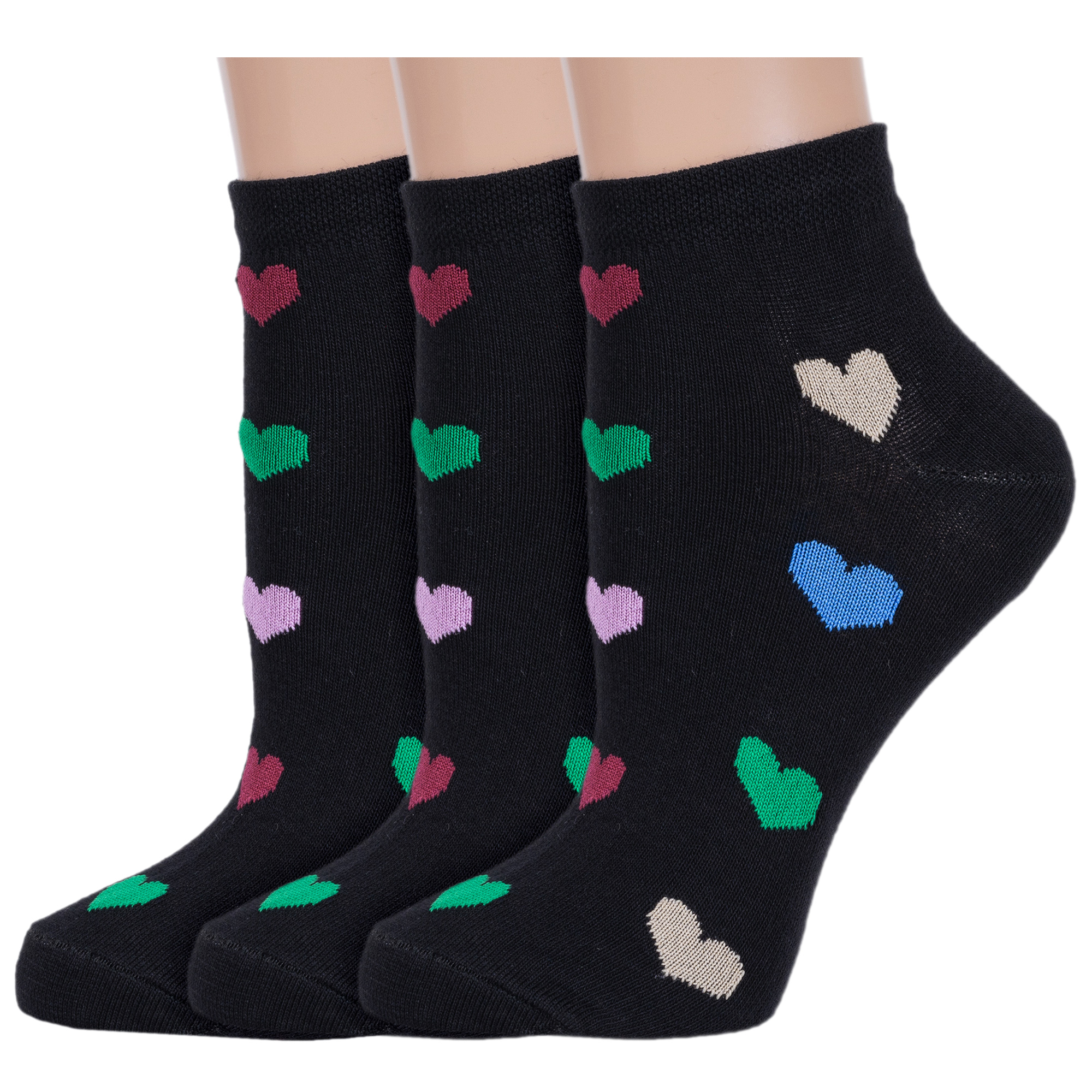 Комплект носков женских Альтаир 3-С118 разноцветных 23-25