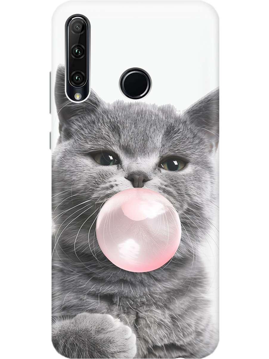 

Силиконовый чехол на Honor 10i / 20e с принтом "Котик и жвачка", Прозрачный;белый;розовый;серый, 721096211