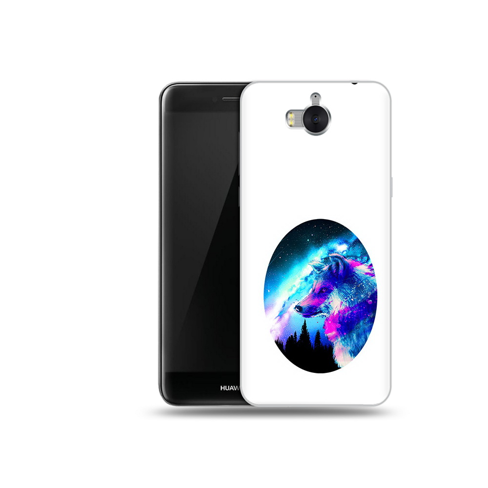 

Чехол MyPads Tocco для Huawei Y5 голубой волк (PT91582.58.293), Прозрачный, Tocco