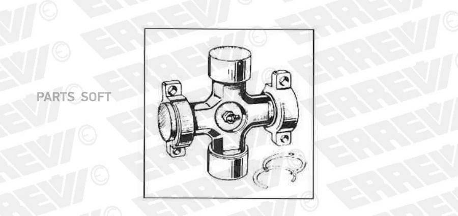 ERREVI ER715645_крестовина кардана! с креплением 57x164 \Scania 92/93/112/113/142/143/124/