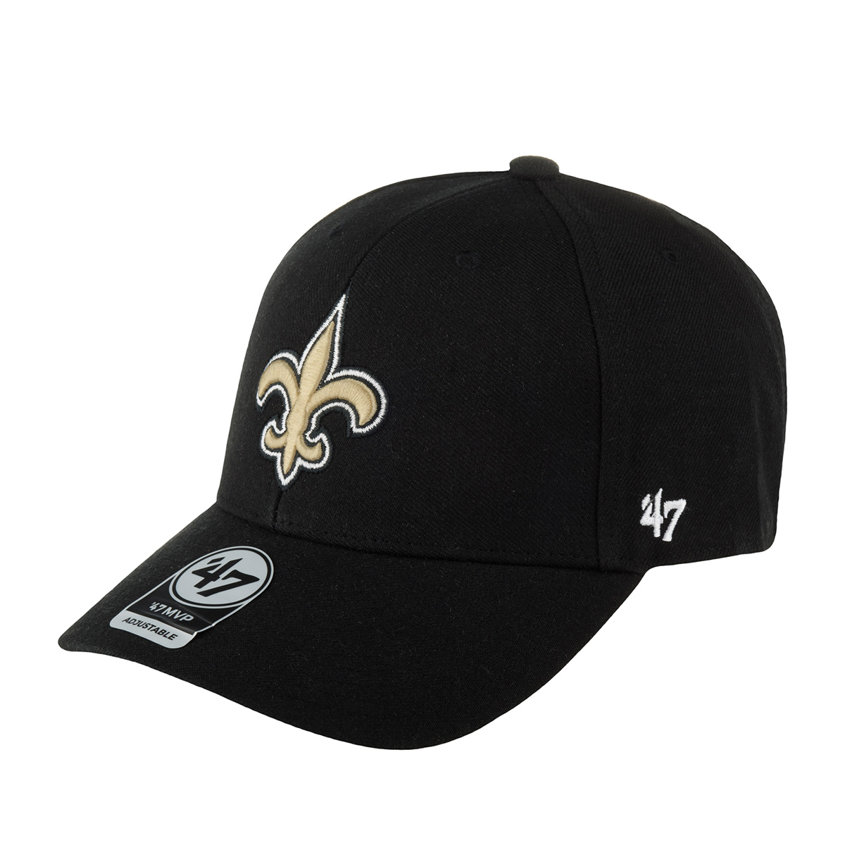 Бейсболка унисекс 47 BRAND F-MVP20WBV-BK New Orleans Saints NFL черная, one size