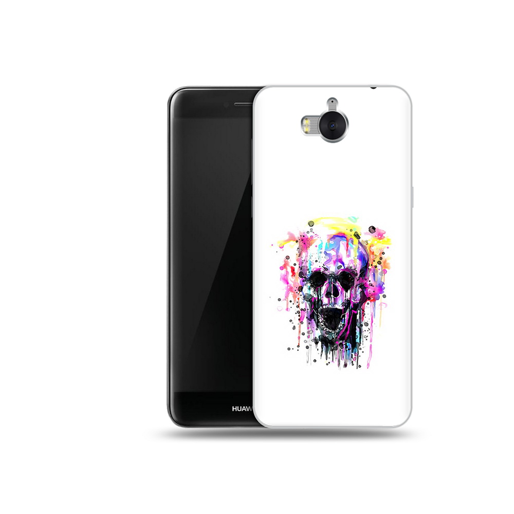 

Чехол MyPads Tocco для Huawei Y5 граффити череп (PT91582.58.298), Прозрачный, Tocco