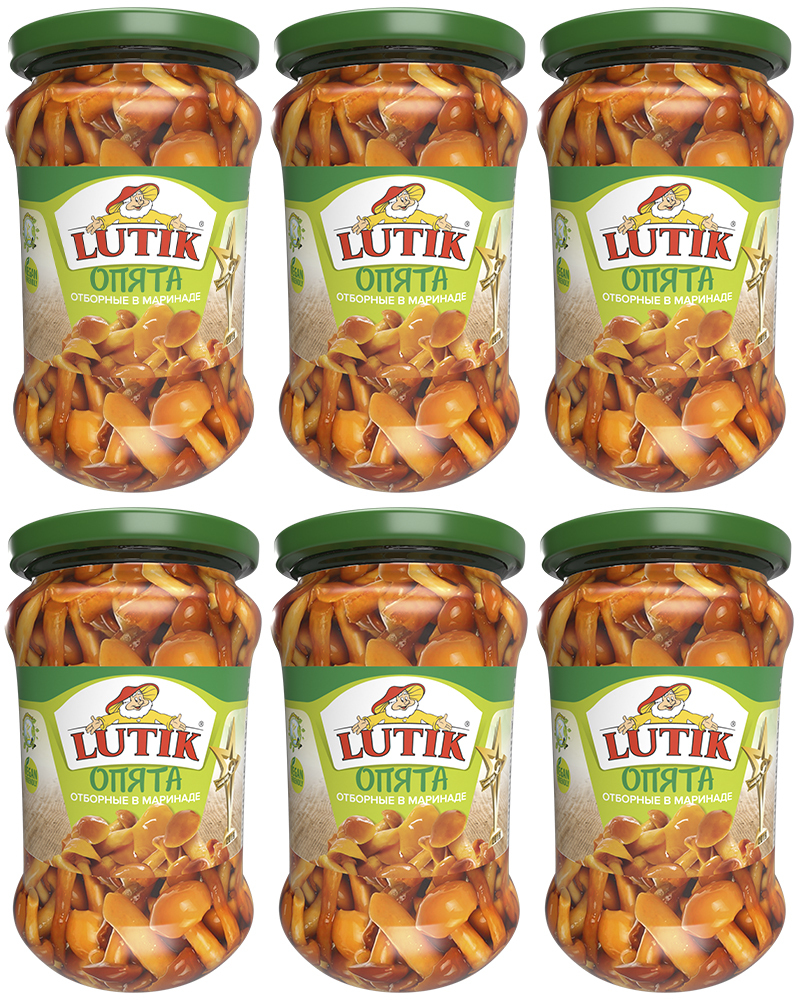 

Опята отборные Lutik в маринаде, 314 мл. - 6 шт