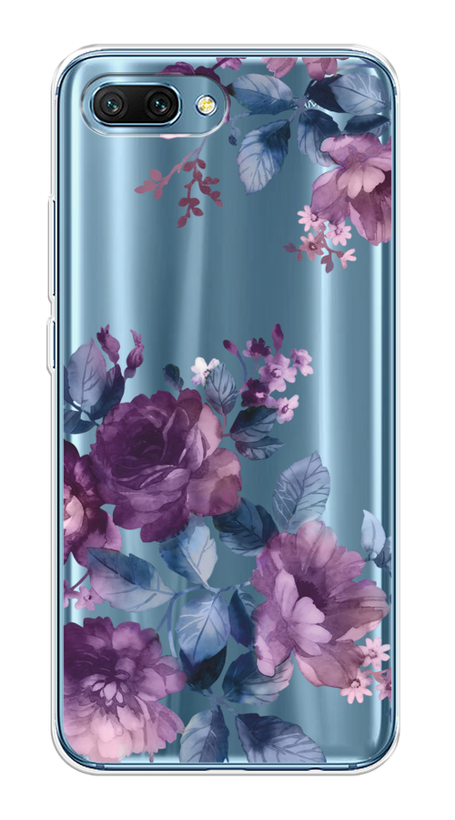 

Чехол на Honor 10 "Purple Blossoms", Синий;фиолетовый, 65350-1