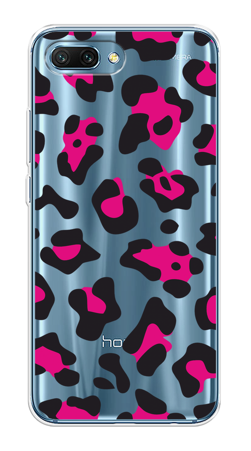 

Чехол на Honor 10 "Pink cow spots", Черный;розовый, 65350-1