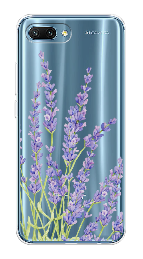 

Чехол на Honor 10 "Лавандовые стебли", Фиолетовый;зеленый, 65350-1