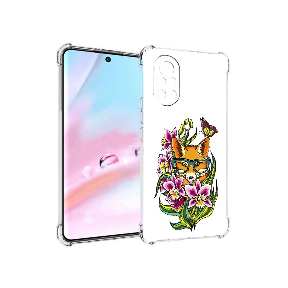 

Чехол MyPads Лиса в цветах для Huawei Nova 8 (ANG-LX1), Прозрачный, Tocco