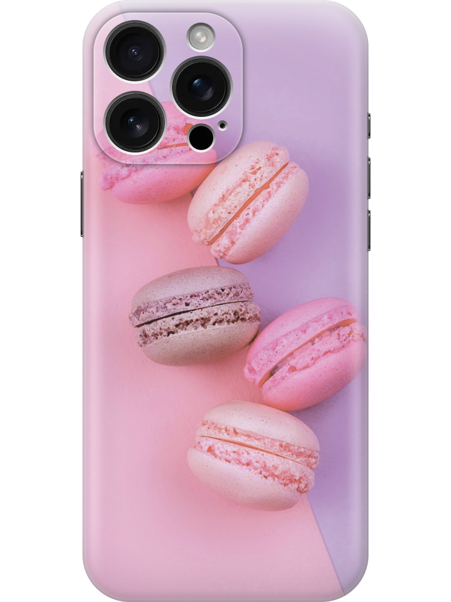 

Силиконовый чехол на Apple iPhone 16 Pro Max с принтом "Розовые макаруны", Прозрачный;розовый;фиолетовый, 785198351