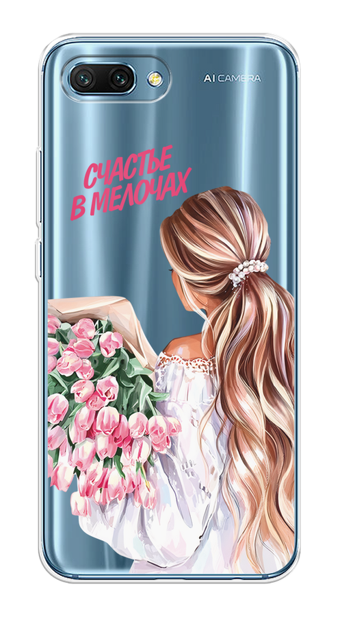 

Чехол на Honor 10 "Простые радости", Прозрачный;розовый;белый;бежевый, 65350-1