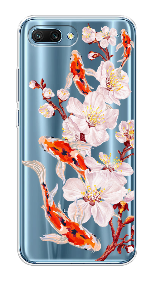 

Чехол на Honor 10 "Карпы и сакура", Оранжевый;розовый;бежевый;прозрачный, 65350-1