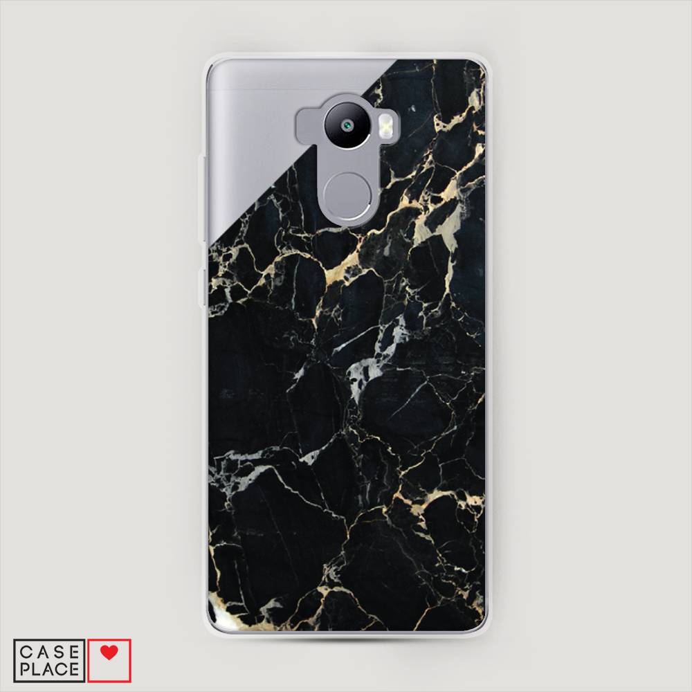 

Пластиковый чехол "Черный мрамор уголок" на Xiaomi Redmi 4