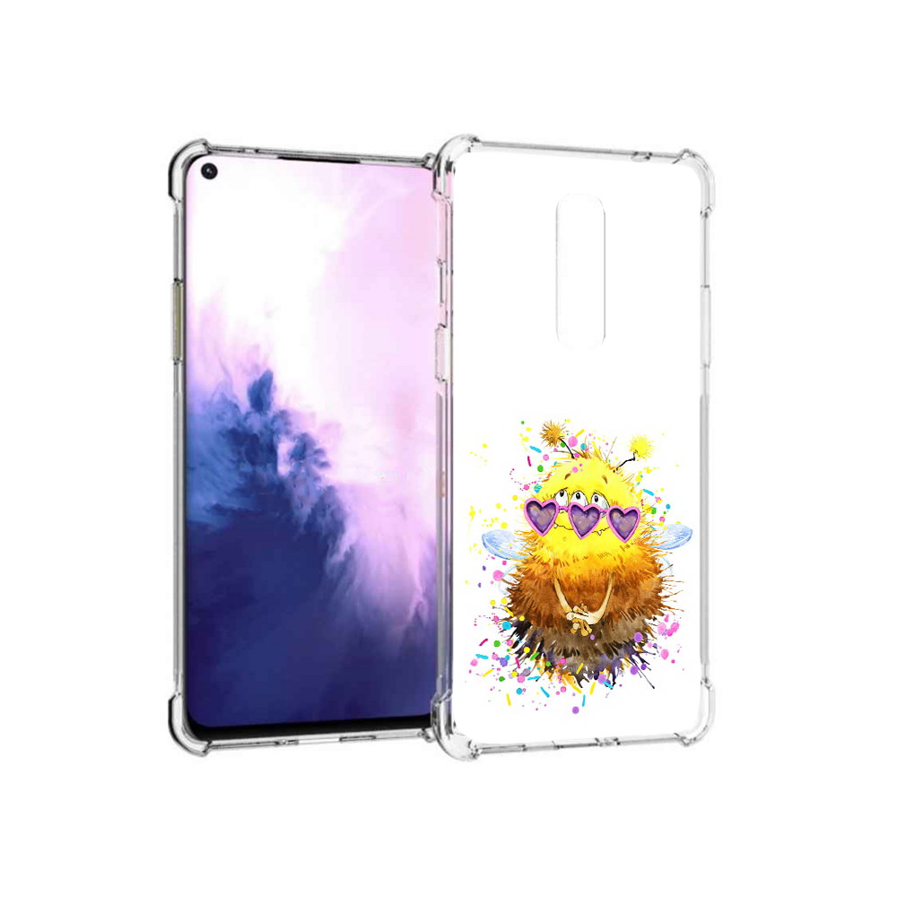 

Чехол MyPads Tocco для OnePlus 8 Пушитый шмель (PT147214.134.143), Прозрачный, Tocco