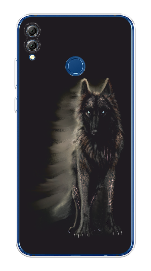 

Чехол на Honor 8X "Туманный волк", Черный, 66750-1