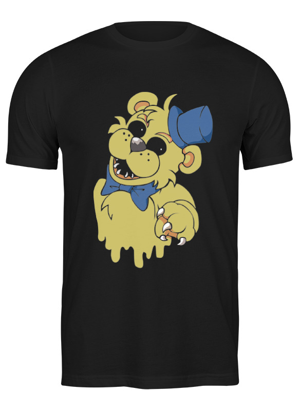 

Футболка мужская Printio Golden freddy черная M, Черный, Golden freddy